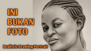 😱 Ini Bukan Foto! Menggambar Wajah Realistis dengan Pensil Charcoal | Realistic Charcoal Portrait