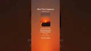 More Than Conquerors