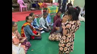 A ceremony to pay homage to the elderly in Pyin Sakone Village, Myin Mu Township