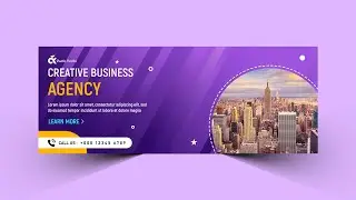 Photoshop Tutorial - Professional Facebook Cover Design 2021