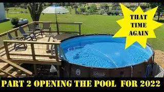 Pool opening 2022 / Setting up the GAME Sandpro75D Sand Filter, Polaris65 VAC & Intex Pool Skimmer