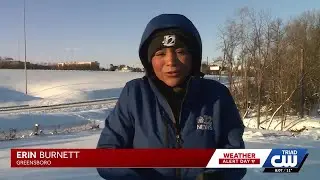 Greensboro and Mount Airy conditions at sunrise, Erin and Bethany report