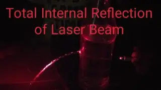 kids Science Experiment | Total Internal Reflection of Laser Beam | Total Internal Reflection Demo
