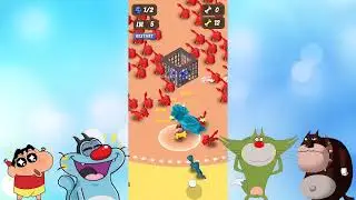 Oggy Build The Biggest Dinosaur Army in Dinosaur Army Commander Game | With Jack |  Oggy Game