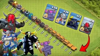 New K.A.N.E vs P.E.K.K.A vs C.O.O.K.I.E vs M.E.C.H.A vs Every Town Hall - Clash of Clans