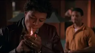 Dead Presidents (1995) Pool Game With A Sore Loser