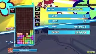 Puyo Puyo Tetris 2 Tetris endless mode(marathon) hyper speed 10x
