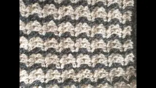 Cro knitting Wellenmuster a