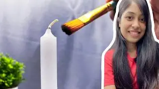 CHRISTMAS CANDLE PAINTING IDEA 🕯️