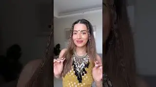 High Ponytail Hairstyle For Navratri 💛| @KnotMePretty #shorts  #navratrispecial #hairstyles