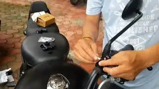 Installation Bobo BM4 Jaw grip Mobile holder on Royal Enfield Classic 350