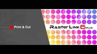 RasterLink 6 Tutorial: Cut&Print statt Print&Cut