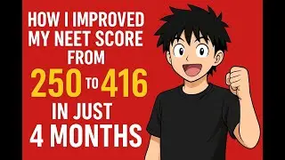 MY JOURNEY, How I Improved My Neet Score From 250 to 416