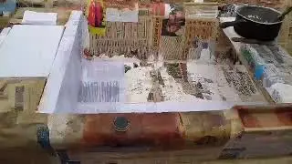 2 parte do barco de isopor e fibra de vidro