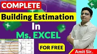 Complete Building Estimate in Excel | How to Prepare Building Estimate useing Excel