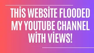 This Website Flooded My YouTube Channel with Views!