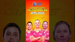 Gujarat Giants WPL 2026 Full Squad | Complete Players List