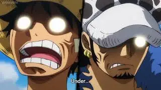 luffy, law, kid, while leaving wano