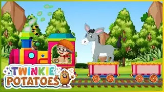 Phonics ABC Train: Learn D for Donkey 🫏, E for Elephant 🐘, and F for Fox 🦊 | Alphabet Adventure
