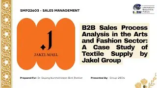 Y3 21E-04 VIDEO PRESENTATION SALES MANAGEMENT SMP22603