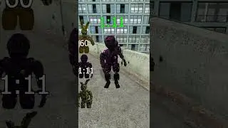 FNAF Spring Animatronics Speed Test. Let's go⚡ #garrysmod #fnaf #fivenightsatfreddys