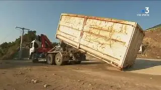 D&eacute;chets :&nbsp;blocage du centre d&rsquo;enfouissement de&nbsp;Prunelli&nbsp;di&nbsp;Fium&rsquo;Orbu (langue corse)