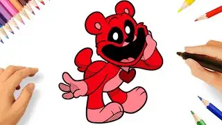 HOW TO DRAW BOBBY BEARHUG | POPPY PLAYTIME SMILING CRITTERS