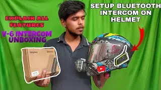 V-6 Intercom Review{Unboxing}Features & Installation|V Netphone V6| A BIKER 26 |