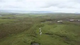 Untouched landscape in Iceland, from a drone