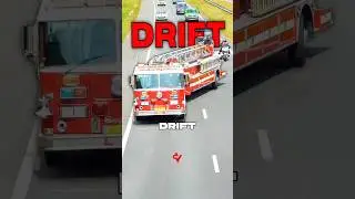 Пожарные машины тоже дрифтуют! 🚒🔥 [IG:@drone_golf] #шорты #пожарнаямашина