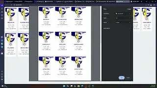 ID card template setup