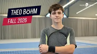 Theo B&ouml;hm (Fall 2026) | Wins vs. UTR 9&ndash;10.8 | est. UTR 9.5&ndash;10 | College Recruiting Video