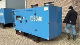 SDMO J200K John Deere Leroy Somer 200 kVA Silent noodstroom aggregaat generatorset stocknr 6713