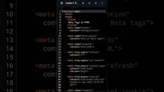 Meta Tags in HTML #metatags #html #beginners #coding