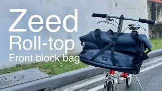 Zeed Roll-top Front Block Bag for Pikes and Brompton