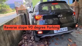How to do a 90 degree reverse parking in slope? Reverse Parking - Beginner car driving lessons CCDA