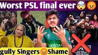 Worst PSL Final Ever No big Singers big Shame on PCB can't Afford Chahat Ali Zafar Empty Stadium😭