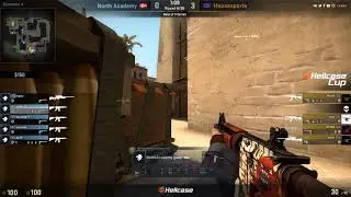 sycrone   3 M4A4 kills 2 HS on the bombsite A defense
