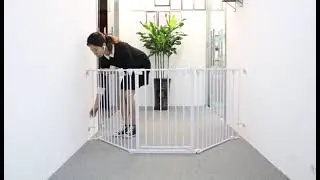 How to install Comomy 198 inch and 80 inch baby gate
