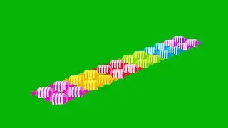 Colorful Sweets & Lollipop Candy 3D Animation | Green Screen 4K Round Effect Video Free