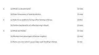 KCSE 2024 GEOGRAPHY PAPER 2