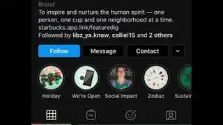Starbucks Instagram Example