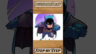 Chibi Batman Drawing Made Simple! 🦇✨#shorts #batman #chibi