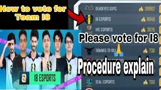 How To vote for Team I8 in PMWI Mega voting | PMWI Mega voting explain