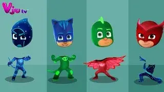 Pj Masks Wrong Head | Pj Masks Wrong Body | Learn Colors with Pj Masks Owlette Gekko Catboy