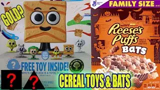 General Mills Cereal Squad GOLD Toys?! Plus Reese's Puffs Bats Cereal