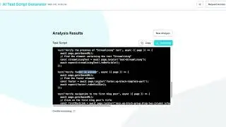 AI test script generator