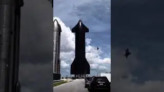 Credit: cabogunderson - on instagram #f22 #starship #starbase #raptor #rocket #bocachica