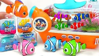 30 Minutes Satisfying Unboxing Happy Aquarium Fishing Set ASMR 🐠🦀🐳 아쿠아리움 장난감 언박싱 🐙 Review Toy