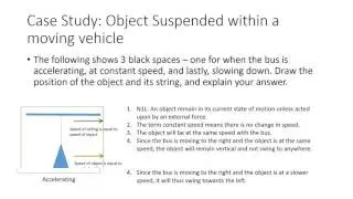 Case Study Question on Netwon's 1st Law (Inertia)
